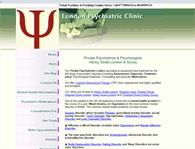 Tablet Screenshot of londonpsychiatricclinic.org